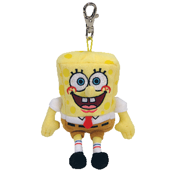 SpongeBob SquarePants Key Clip - Ty Beanie Babies
