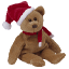 Holiday Teddy 1997 - Christmas Beanies