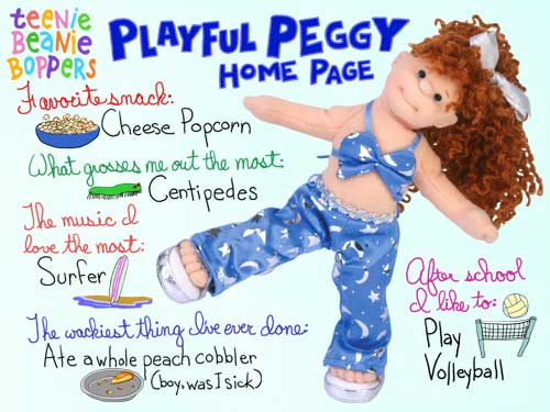 Playful Peggy - Ty Teenie Boppers